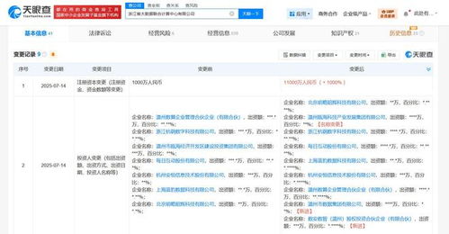 浙江省大数据联合计算中心资本实力跃升，增资至1.1亿元加速网络与信息安全软件开发